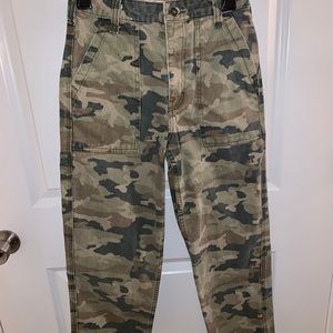 Free People Women’s High Waisted Camouflage Pant